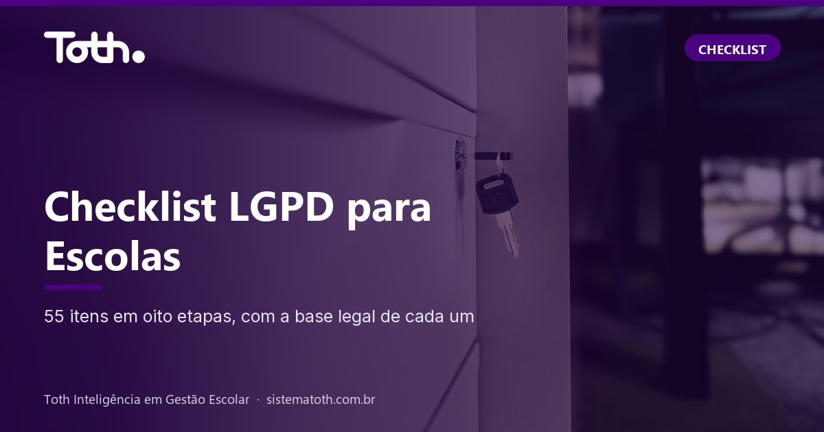 Checklist LGPD para Escolas: 55 Itens